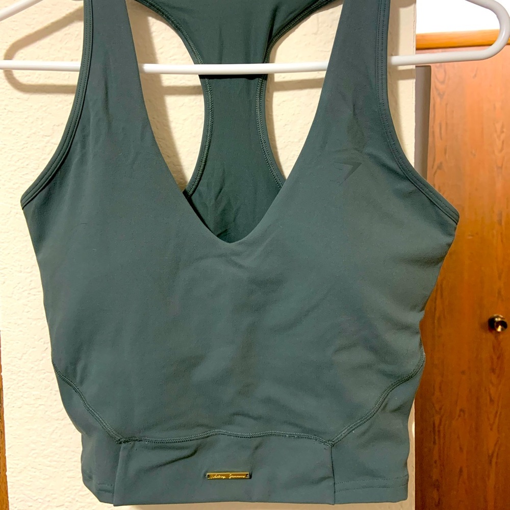 NWT Gymshark X Whitney Simmons Eucalyptus crop tank